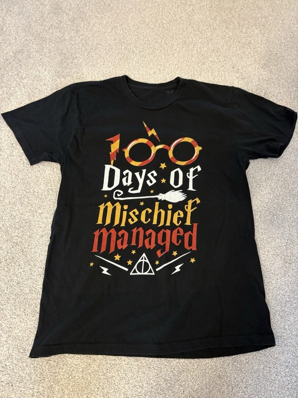 100 days of Mischief Managed Harry Potter Women’s Shirt Size Medium