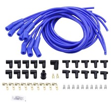 8.5mm Blue Universal Hei Spark Plug Wires Set 13545 Degree 80 Characters