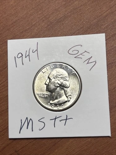 1944 Philadelphia Mint Silver Washington Quarter Uncirculated MS++