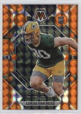 2023 Panini Mosaic Rookies Orange Mosaic Prizm 81/199 Lukas Van Ness #342 10xu