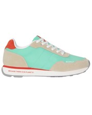 Scarpe ECOALF MIKA Donna sneaker Beige con dettaglio Azzurro Bianco Rosa