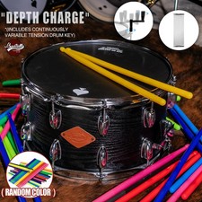 14"x8" Deep Snare Drum Basswood Shell 10 Lugs Carbon Steel w/ Drum Key Sticks