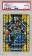 2022 MOSAIC RC JADEN IVEY REACTIVE YELLOW PRIZM #216 PISTONS PSA 10 GEM MINT
