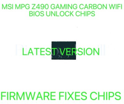 MSI MPG Z490 GAMING CARBON WIFI, NO PASSWORD FIRMWARE BIOS CHIP LATEST VERSION