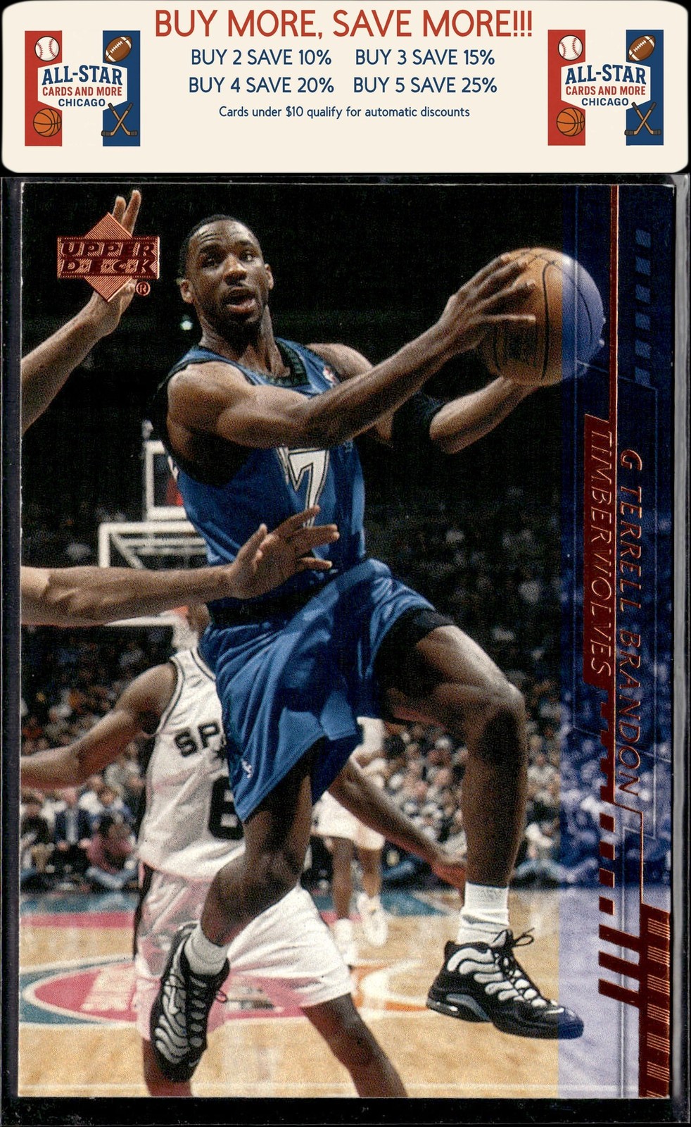 2000-01 Upper Deck #100 Terrell Brandon Minnesota Timberwolves