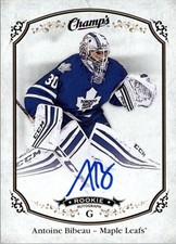 2015-16 Upper Deck Champ's Autographs #170 Antoine Bibeau E Auto - HKY