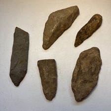 Lot Of 5 Native American Stone Relics