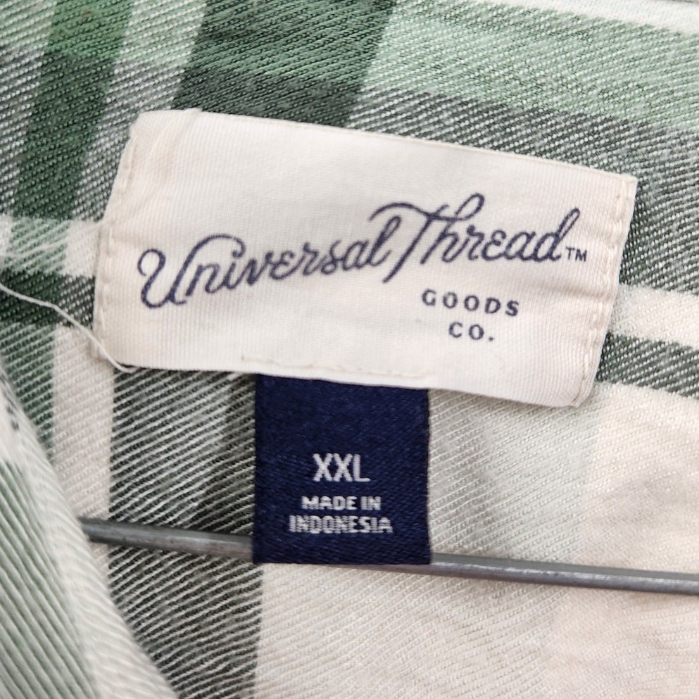Universal Thread Green Long Sleeve Button Down Pl… - image 3