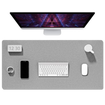 Auhoahsil Felt Desk Mat, Minimalist Large Mouse Pad XXL 35.5 x 15.7 in, Desk ...