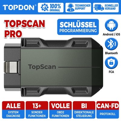 2026 TOPDON TopScan PRO Bluetooth KFZ OBD2 Diagnosegerät Bidirektional 13+ Reset
