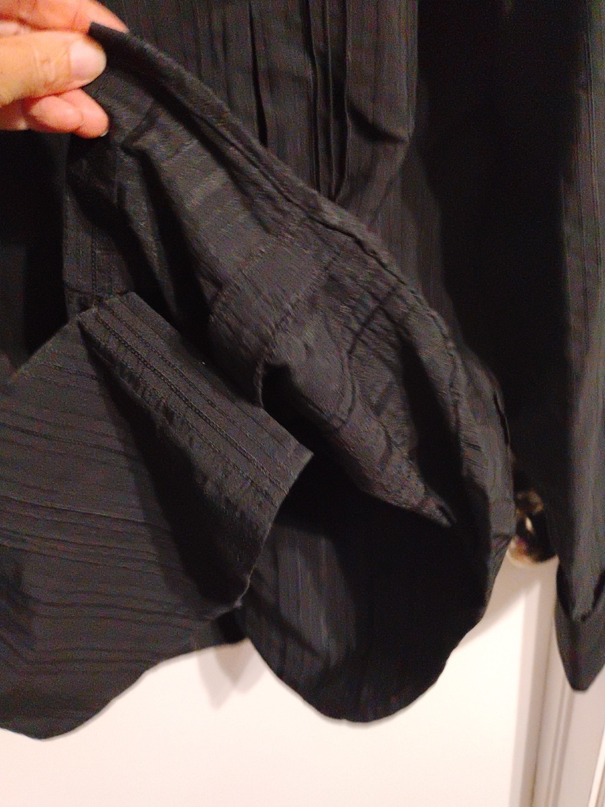 French Connection Black Button Down Collared And … - image 11