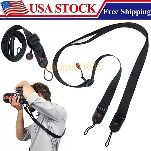 Camera Shoulder Strap Quick Release Buckles Adjustable DSRL SLR TLR Neck Strap