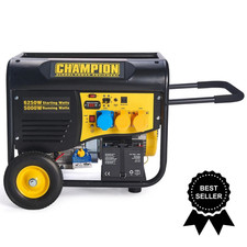 Champion 5500W Petrol Generator Remote Start 389cc 5000W Quiet Portable
