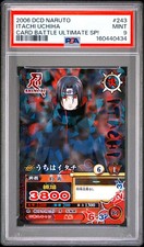 2006 DATA CARDDASS NARUTO ULTIMATE CARD BATTLE ULTIMATE SP! ITACHI UCHIHA PSA 9