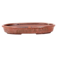 Bonsai - Schale Waldschale oval 31 x 20.5 x 4.5 cm kupferfarben   51003