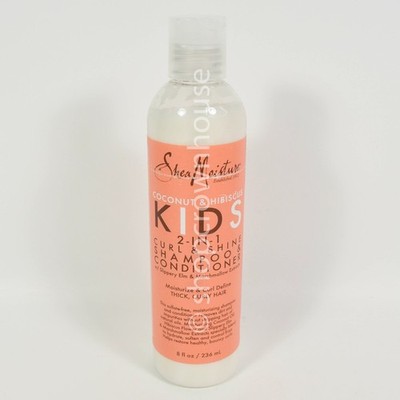 1 Shea Moisture Coconut & Hibiscus KIDS 2-in-1 Curl Shine Shampoo & Conditioner