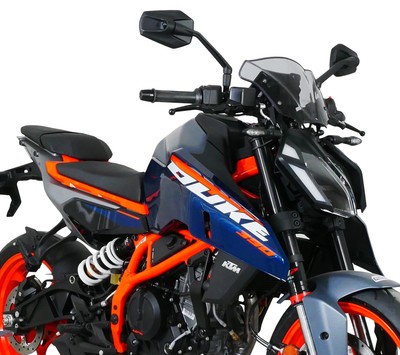 Motorrad-Windschutzscheibe Für KTM Duke 125/200/390 (2013–2017) – Sport-Windabweiser Aus PC-Kunststoff, Schwarz