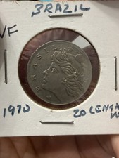 1970 Brazil 20 Centavos - Brazilian Coin - Copper Nickel - World Coin - VF