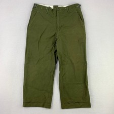 Vintage Military Field Wool Trousers Medium Reg M-1951 OG-108 Green Korean War