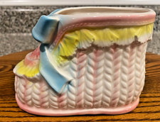 Vintage Relpo Ceramic Baby Bootie Planter 6468