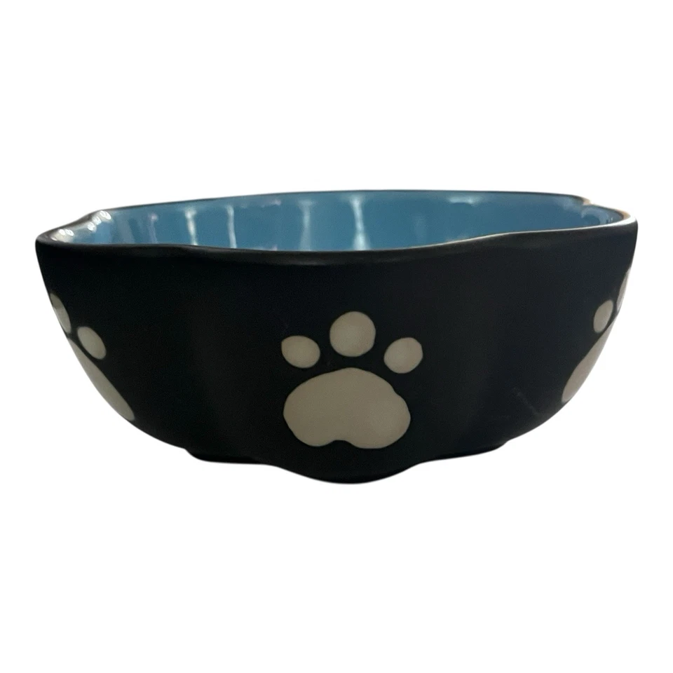 Tazón de comida/agua de gres Ethical Pet Spot para mascotas pequeñas Foto 2 de 4
