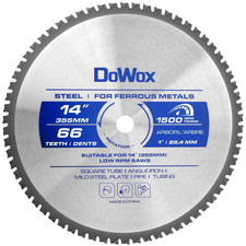 14-Inch Metal Cutting Saw Blade 66-Tooth for Evolution 14" Chop Saw and Other