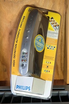 Philips 4 Way HD High Definition Automatic Component A/V Switcher PH61150 New