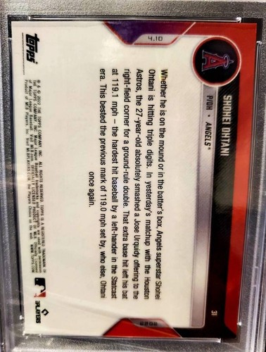 PSA10 Shohei Ohtani 2022 Topps Now Purple /25 #31 Angels Limited Rare Card - Picture 5 of 5