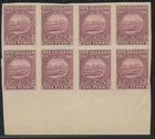 New Zealand 1900 1d Plate PROOF ungummed paper x8 VF