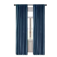 Velvet Curtain Panel 50x84 Blue Room Darkening