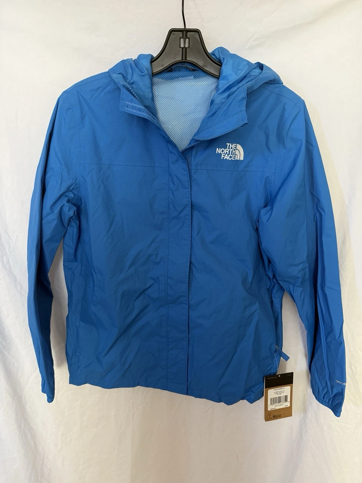 The North Face Resolve Reflection Hooded Jacket Girls XL (18) Blue
