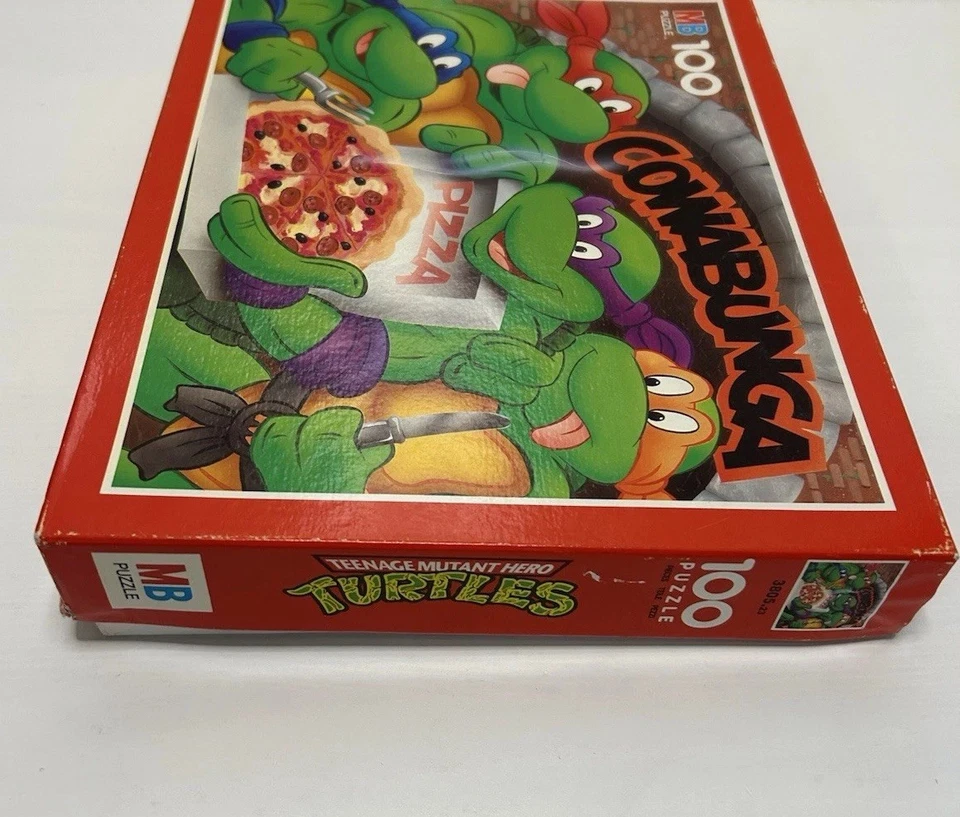 Turtles Puzzle Cowabunga MB Retro Komplett Vintage Turtles Jigsaw Rare MB Spiel - Bild 3 von 4