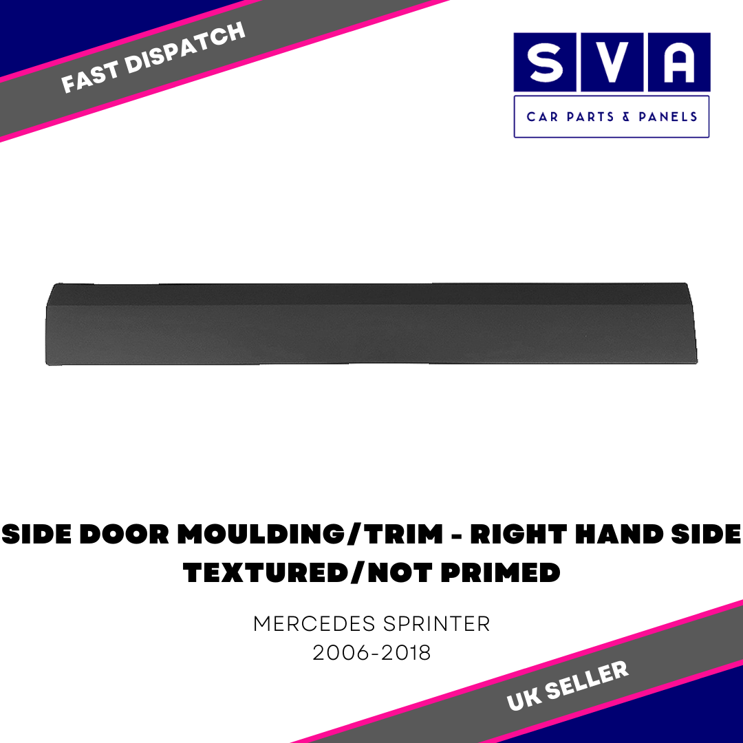 Mercedes Sprinter 2006-2018 Side Door Moulding/Trim Textured/Not Primed - Right