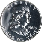 1960 Franklin Half Dollar Proof NGC PF67 Blazing White Gem Strong Strike