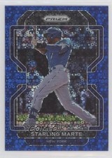 2022 Panini Prizm Tier II Blue Donut Circle 105/199 Starling Marte #204 1f17