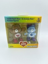 Care Bears Tenderheart Bear  Grumpy Bear Flocked Figures 2-Pack NIB