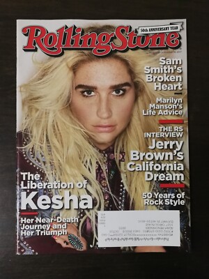 Rolling Stone Magazine October 19, 2017 - Keisha - Sam Smith - Jerry Brown