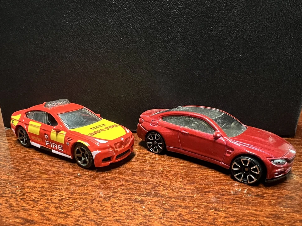 Спичечный коробок MBX Rescue BMW M5 пожарная часть аварийный автомобиль отдельно с M4 HW - Изображение 2 из 4