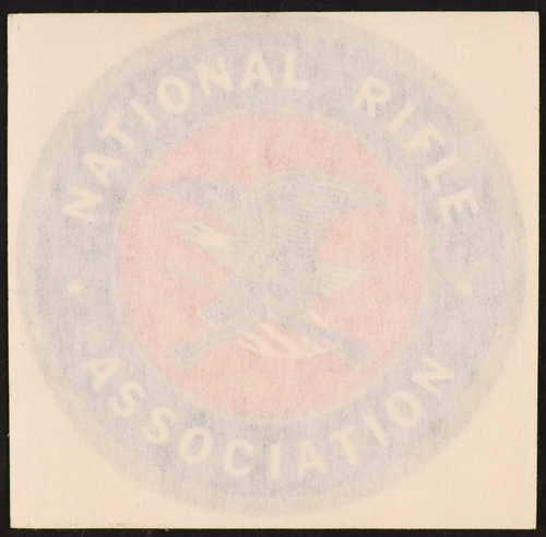 National Rifle Association NRA VTG Window Sticker Decal 1871 Eagle Flag ...