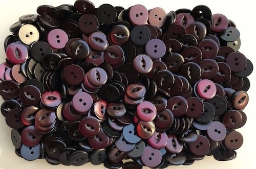 Buttons 16mm 26L Round Fisheye Button Various Colours 2 Hole Fish Eye Knitting - Picture 31 of 37