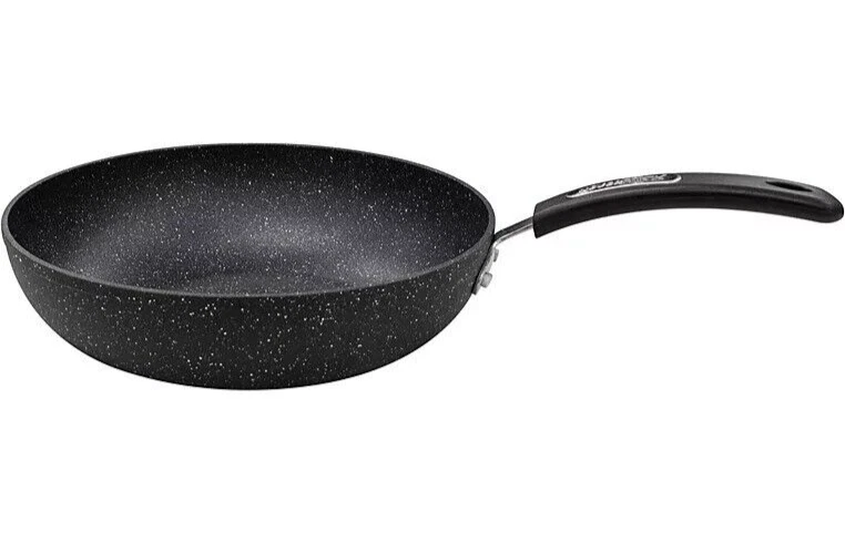 Scoville 28cm Non-Stick Forged Iron Open Wok Kitchenware Black
