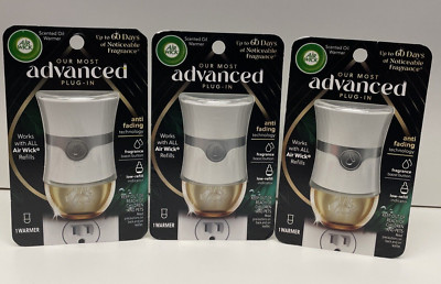 3 Air Wick Advanced Plug-In Scented Oil Refill Warmer w/Fragrance Boost Button