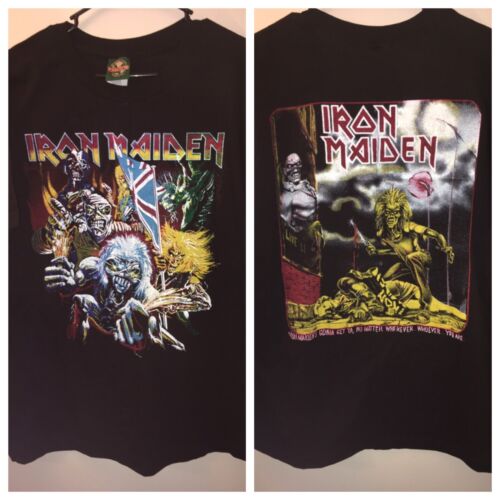 VTG Iron Maiden Shirt Rock Metal Band Tour Concer… - image 1