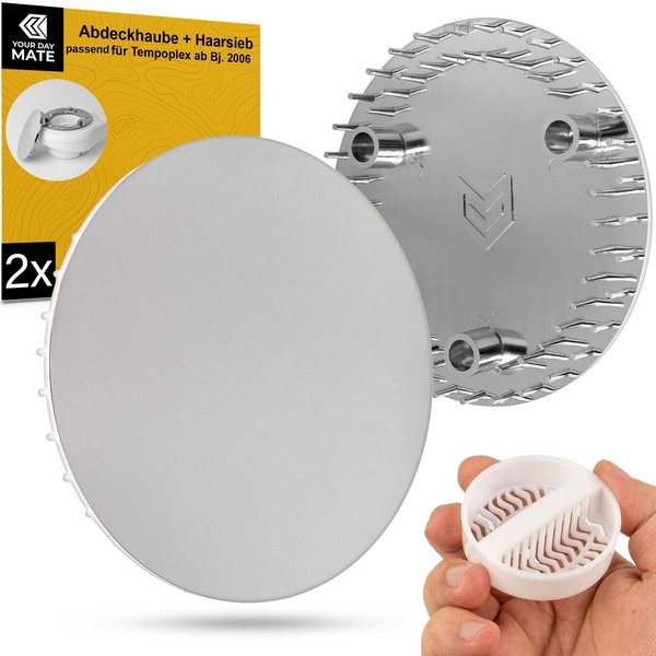 Duschablauf Abdeckung Set Mit Haarfilter 115 Mm Passend FüR Viega Tempoplex Sieb-image