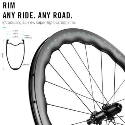 Road bike Carbon Wheels 50mm*22mm Tubeless Clincher Disc Brake 36T
