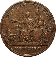 1833 Hard Times Token, HT-152, American Institute, Robinson's Jones Attleboro MA