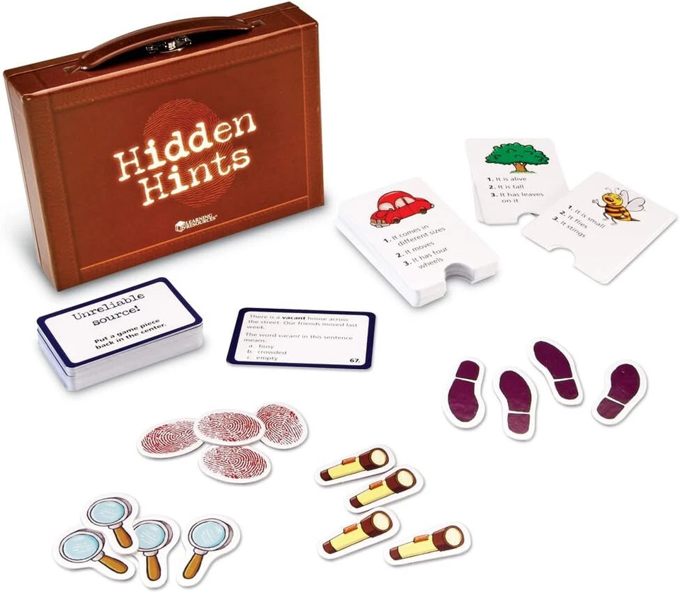 Learning Resources Hidden Hints Mystery Word Game Reading Comprehension Context - Image 2 of 4