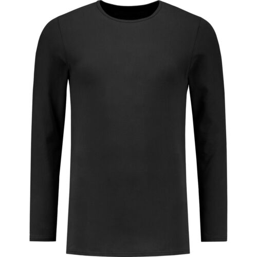 Men's Plain Blank T-shirt Basic Tee White Black Grey Long Sleeve New Bulk - Picture 5 of 12