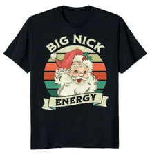 NEW LIMITED Big Nick Santa Energy Retro Classic Novelty Tee M-3XL Fast Shipping