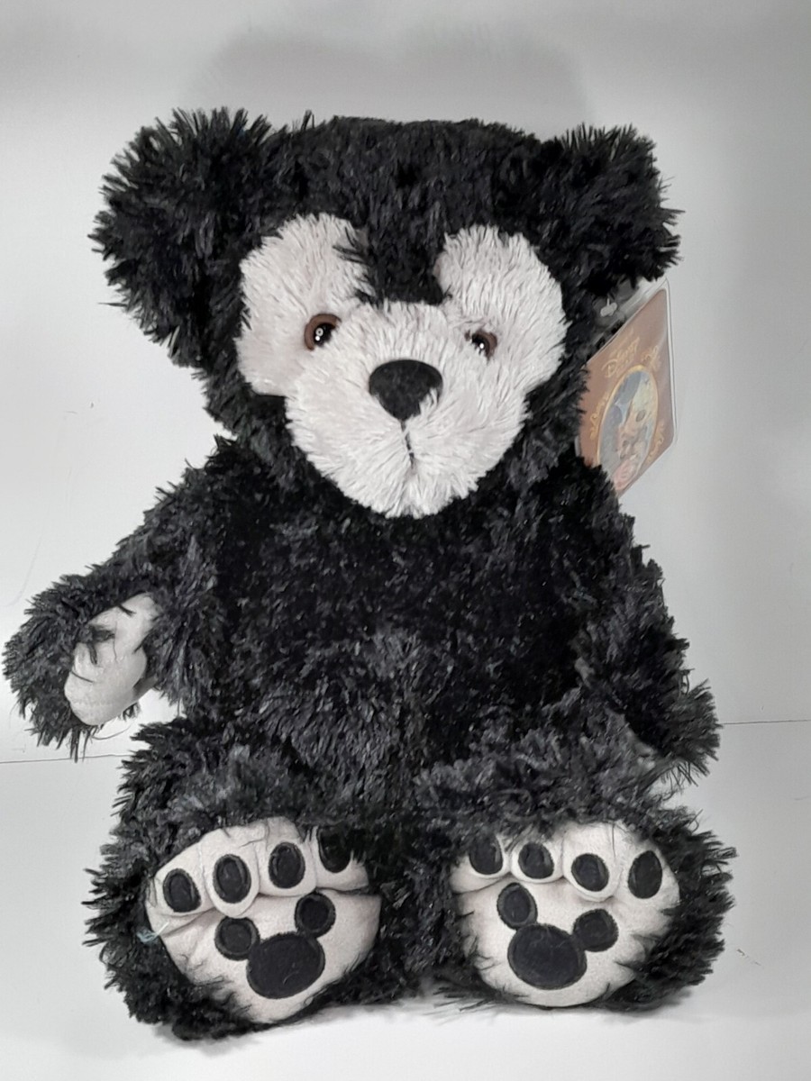 Disney Bear ぬいぐるみ　ブラック Walt Disney World Disney Bear Pre Duffy Black & Grey Hidden Mickey